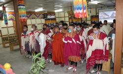 Offering Zhabten to His Majesty